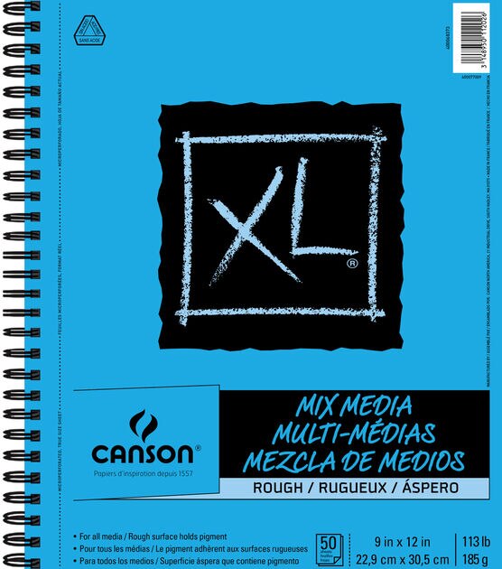 Canson XL Mix Media Paper 9"x12" 
